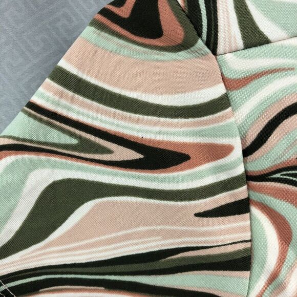 Rue21 Dress Young Adult Medium Short Sleeve Women Multicolor Swirl New Stained - Picture 14 of 14